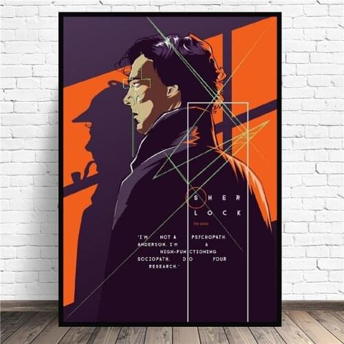 Modern Anime Painting Art Character Sherlock Animation Poster Printing Canvas Painting For Home Decoration Painting Wall Art