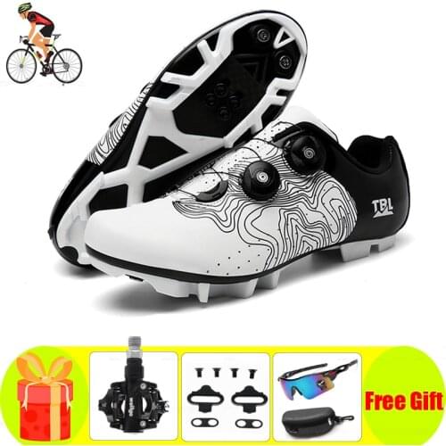 Sapatilha Ciclismo Mtb Cycling Shoes Men Women Breathable Self-locking Add SPD Pedals Outdoor Spinning Bicycle Riding Sneakers