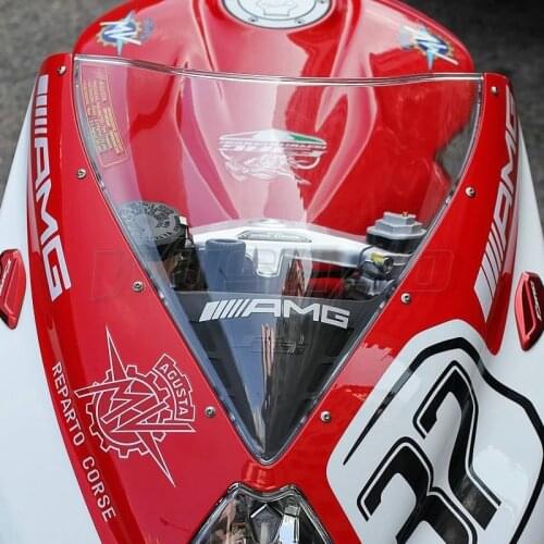 Motorcycle Windshield Windscreen Screen For 2012 2013 2014 2015 2016 2017 2018 2019 MV Agusta F3 675 800 RC EAS AGO Black Smoke