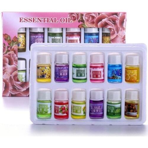 6/12Pc/Set Essential Oil Water Soluble For Aromatherapy Humidifier Air Purifier Incense Relieve Stress Help Sleep Beauty Oil Hot