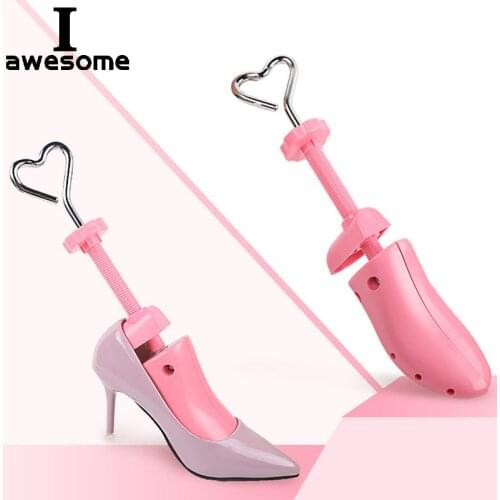 High Quality Pink Love Shoe Trees Adjustable Shape For Women Shoes Tree Professional Shoe Stretchers For High Heels Boots Lovely