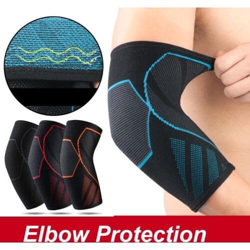 1PC Compression Elbow Support Pads Elastic Brace Tennis Elbow Support Protector Basketball Running Compression Adjustable