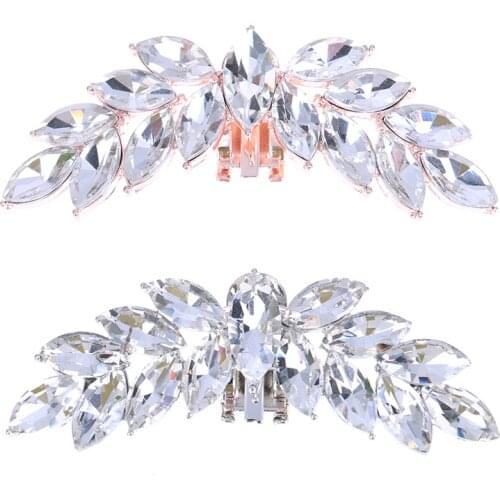 1pcs Women Shoe Clip Wedding Shoes High Heel Women Bride Decoration Rhinestone Shiny Decorative Clips Charm Buckle