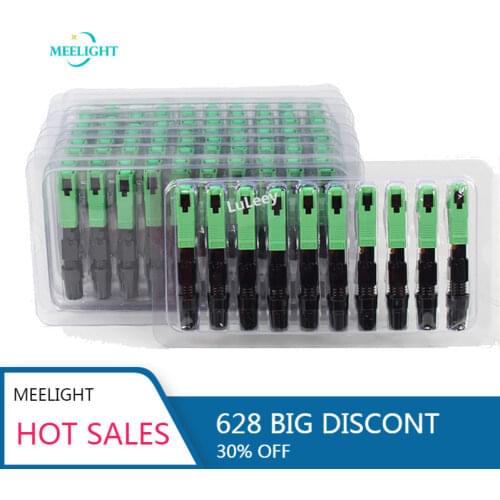 100pcs SC / APC optical fiber head cold quick optical cable network connectors