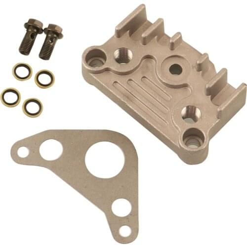 125cc 140cc Motorcycle Oil Cooler Horizontal Engine Adapter Engine Cylinder Cover Oil Cooler Adapter Engine