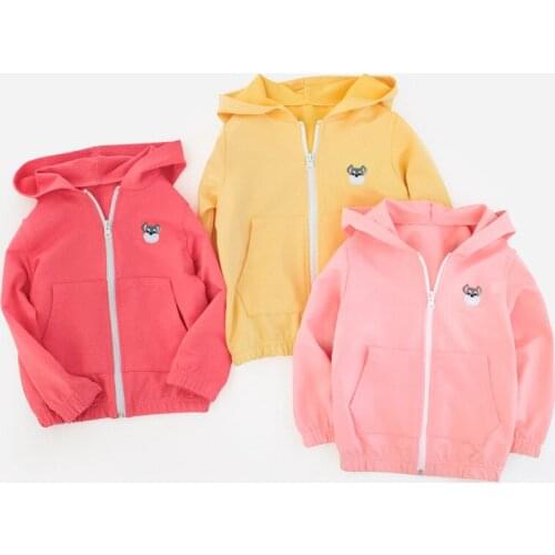 27Kids Autumn Girls Sweater Hooded Coat Spring Top Full sleeve Children Casual Clothe