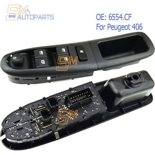6554CF Front Left Power Window Control Switch For Peugeot 406 8B Baujahr 1995-2004 6554. CF 6554 CF