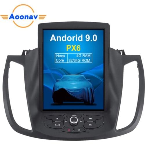AOONAV 10.4 inch car radio GPS navigation vertical screen for Ford kuga 2013-2015 support carplay pure around view camera