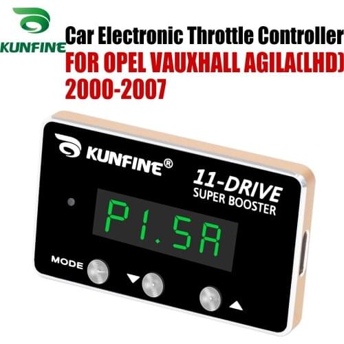 KUNFINE Car Electronic Throttle Controller Racing Accelerator Potent Booster For OPEL VAUXHALL AGILA(LHD) 2000-2007 Tuning Parts