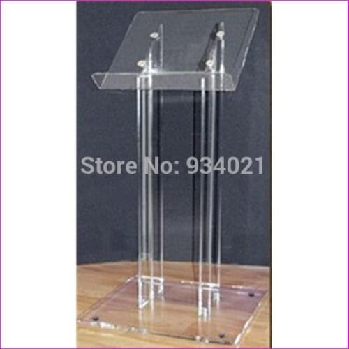Free shipping acrylic podium lectern / clear acrylic church podium / perspex school lecturen