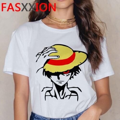 One Piece Nakama summer top t-shirt male streetwear couple white t shirt plus size harajuku kawaii t shirt harajuku plus size