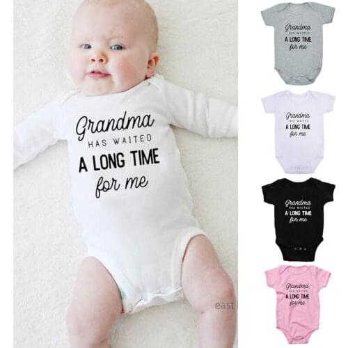 Funny Newborn Baby Romper Infant Cotton Short Sleeve Boy Baby Letter Clothes Girl Print Suit Born Crawling Baby 0-24M New