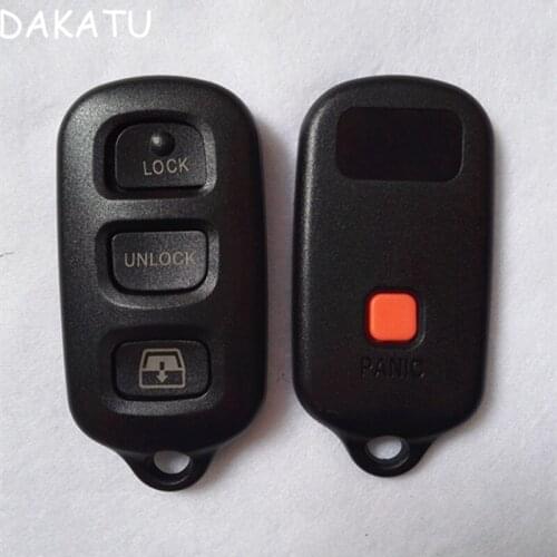DAKATU Remote Keyless Shell for TOYOTA Sequoia 4Runner Sequoia Matrix Key Replacement 3+1 Button