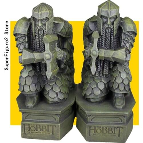 Book archives The Lonely Mountain Toys Scuplt Dwarf Bookends Resin ornaments rank-and-file soldiers Home furnishings