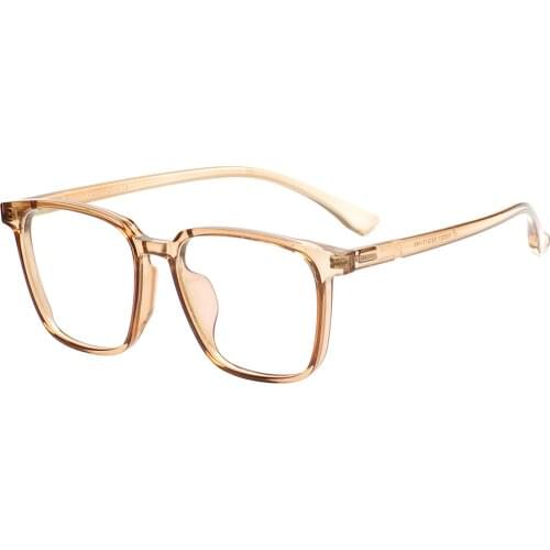TR90 Lightweight Oversized Spectacles Men and Women Small Full Rim Clear Square Eyeglasses Frame For Prescription Lenses