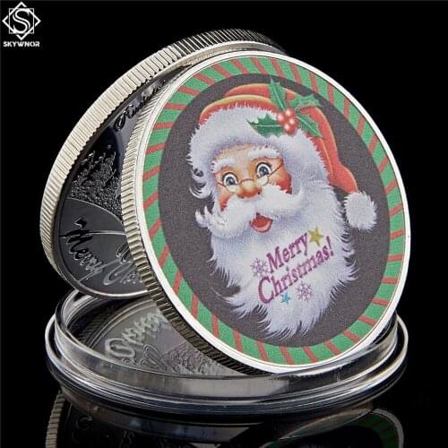 Cute 2019 Snowman Silver Medallion Holiday Merry Christmas Winter Snowman Silver Coin Value Collectible Ornaments