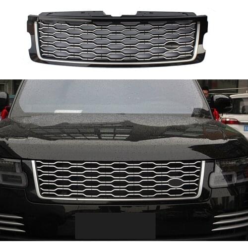 Modified For Range Rover Racing Grill For Range Rover Vogue L405 2018 2019 2020 Front Bumper Mesh Cover Grills Radiator Grille