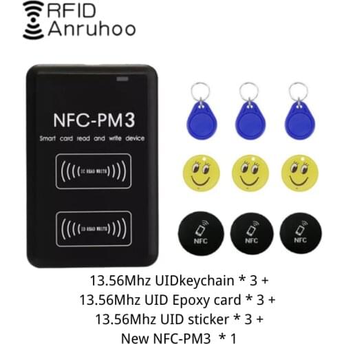New NFC PM3 RFID Full Encryption Decoding Reader NFC Smart Chip Card Duplicator 13.56Mhz Writer 1K Key Badge S50 Tag Copier