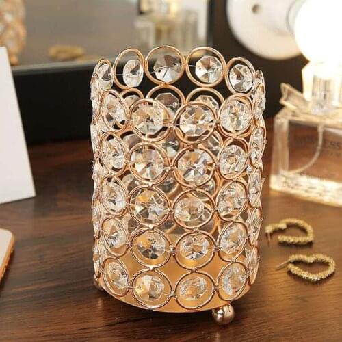 Crystal Glass Storage Box Makeup Brush Holder Makeup Storage Box Cosmetic Holder Lipstick Pencil Storage Tube Makeup Storage