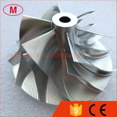 RHF55 20G Upgrade High Performance Turbo Aluminum 2618/Milling/Billet compressor wheel 52.56/68.01mm 6+6 blades Forward Rotation