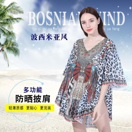 Luxury Brand Flowers Hijab Head Satin Silk Scarves Shawl outdoor sunscreen cape womens print sunshade long chiffon beach scarf