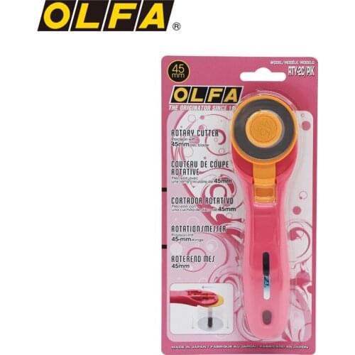 OLFA rotary hob leather cloth cutting slingshot rubber band utility knife pink RTY-2C/PIK