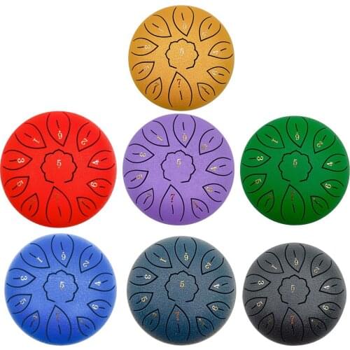 Handpan Drum 6 Inch 11 Tune Steel Tongue Drum Hand Pan Drum With Padded Drum Bag And A Pair Of Mallets Huedrum Yoga Meditation