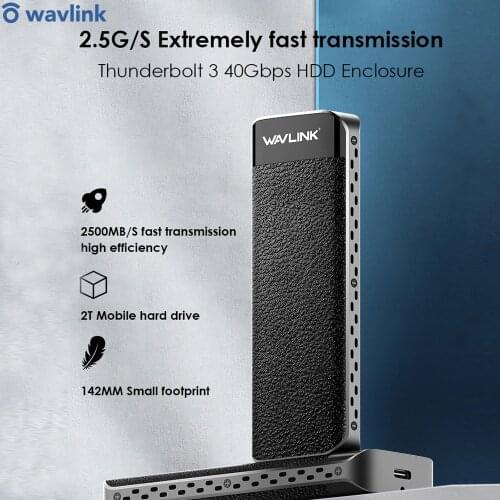 Intel Certified Thunderbolt™ 3 NVME External SSD Type C USB 3.1 Enclosure 40Gbps M-Key NVMe SSD Case Adapter External Hard Drive