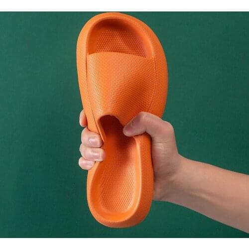 Women Thick Platform Slippers Indoor Bathroom Slipper Soft Eva Anti-Slip Couples Home Floor Slides Ladies Summer Shoes Woman