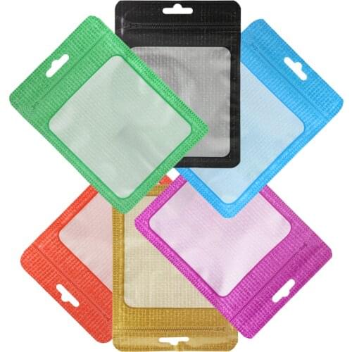 Zip Lock Headphone Packaging Bags 10*15cm 100pcs Set High Quality Waterproof Storage Bags For Phone Case/USB Cable Charger