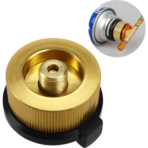 WINOMO Outdoor Gas Bottle Adapter Transfer Nozzles Connection for Camping Stove Burner