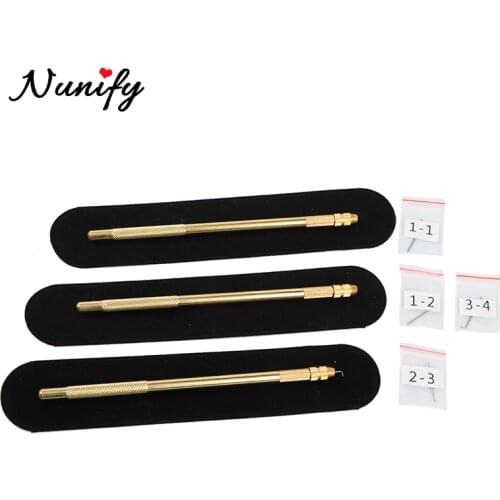 Nunify Hair Extension Ventilating Holder+1-1,1-2, 2-3, 3-4 Ventilating Needle For Lace Wig Closure Frontal Making Wig Making Kit