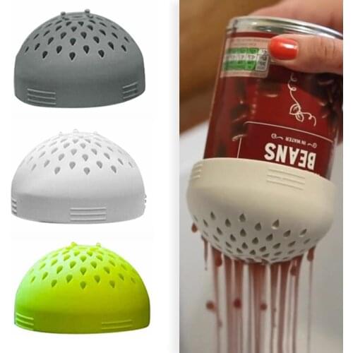 New Multifunctional Mini Canned Colander Household Food Grade Silicone Colander Multi-Color Kitchen Tools Water Filter Cover