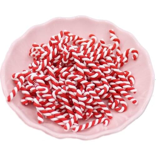 10/20Pcs Christmas Resin Charm Home Decoration Scrapbooking Cute Clay Candy Craft DIY Accessories Buttons