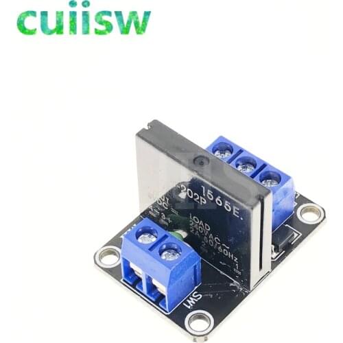 10pcs 5v 1 channel low level solid state relay module with solid state relay 250V 2A fuse G3MB-202P