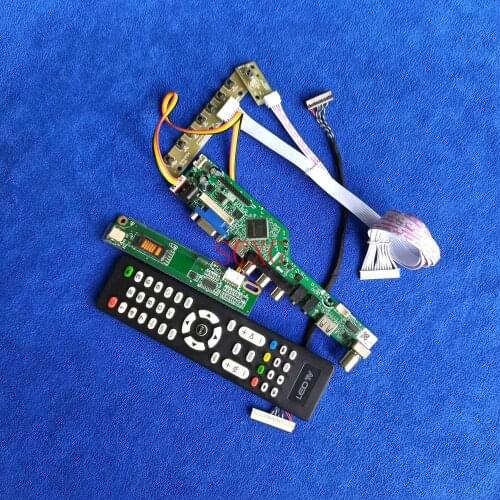 1280*800 USB VGA AV HDMI-compatible LCD panel controller board Signal Analog 30-Pin LVDS 1CCFL Fit LTN154AT09/LTN154AT10 DIY kit