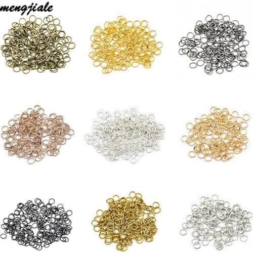20g/Lot Metal Jump Rings Connectors 9 Colors Split Rings For Diy Jewelry Finding Making Accessories Supplies 4/5/6/8/9/10mm