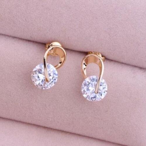 2020 High-quality New Fashion Earrings 9-shaped Crystal Rotation Female Earrings Manufacturers Wholesale Earrings