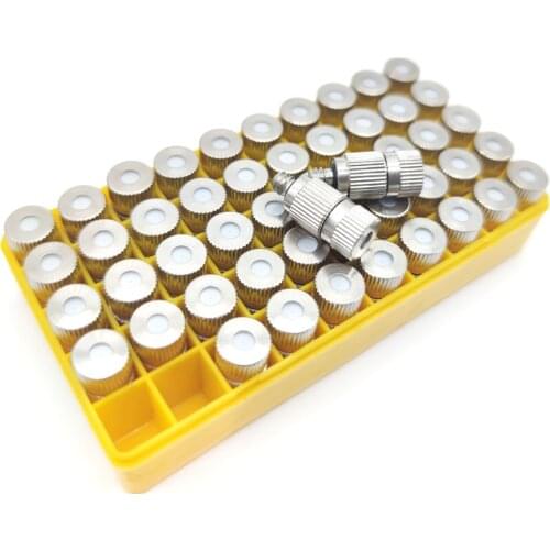 50pcs Threaded Brass Fog Mist Nozzle Misting Fogging Spray Sprinkler Head Mist Water Sprayer