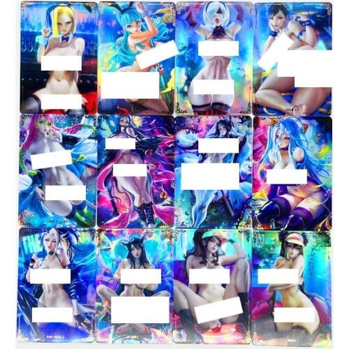 55pcs/set ACG Nude Demon Slayer Kimetsu No Yaiba Kochou Shinobu No.2 Toys Hobbies Hobby Collectibles Game Collection Anime Cards