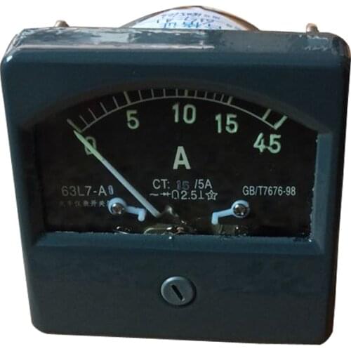 63L7-A1 Overload Ammeter Analog Display 80*80 Panel Marine Meter Metal Shell Spray Paint Yue Qing Zhao Feng