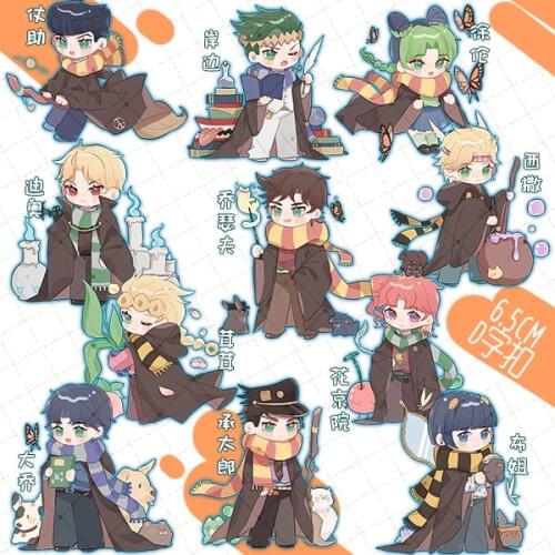 JoJos Bizarre Adventure Joseph Joestar Kakyoin Noriaki Keychain Acrylic Figure Keyring Pendant Kids Christmas Toy