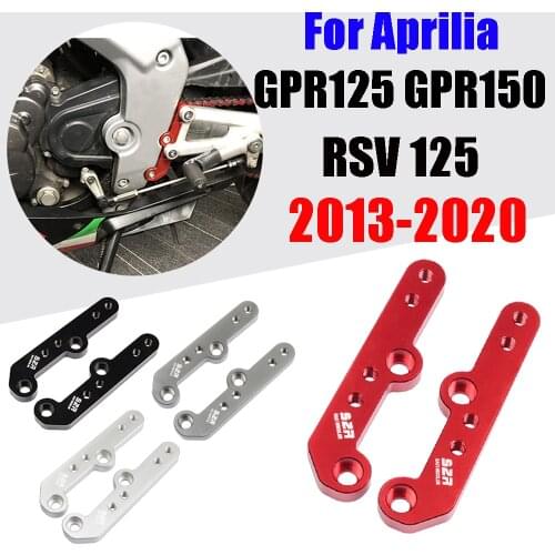 Motorcycle Accessories Foot Pegs Rear Set Rearsets Footrest Foot Rest For Aprilia GPR125 GPR150 GPR 125 GPR 150 RS4 125 Motor