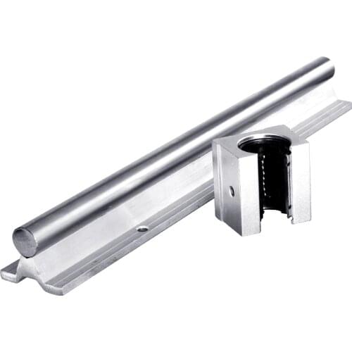 Free shipping SBR10 linear rail 10mm L 200 250 300 350 400 450 500 550 mm 1pcs linear guide SBR10+2 pcs SBR10UU blocks for CNC