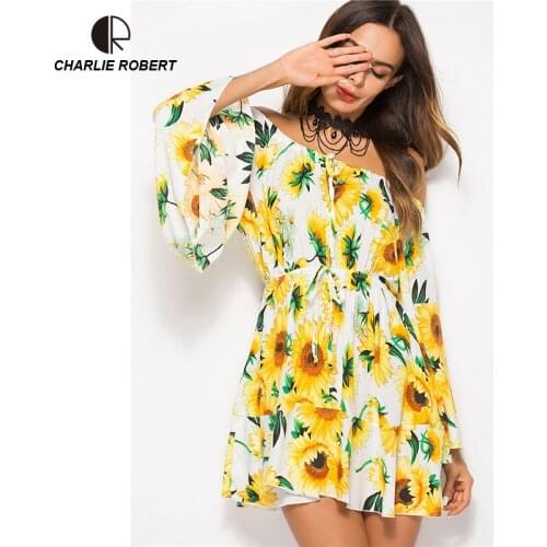 Расклешенные летние платья CHARLIE ROBERT China At AliExpress