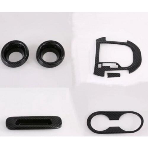 For 2019 kIa K3 Special carbon fiber gear box Fog lamp frame