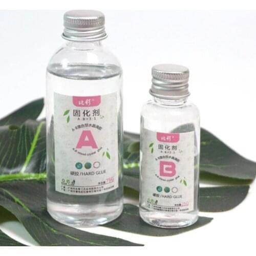 Jewelry Making Resin Epoxy AB Crystal Glue High Adhesive Solvent Resistance Anti-yellow Accessories Tool Transparent Mixed Clear