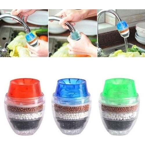 Water Filter Activated Carbon Tap Waterzuiveraar Willekeurig Home Accessories Tool Utensils Gadget Mini Wholesale Hot Sale 2021