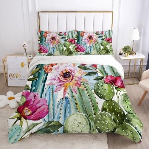 3D Bedding Sets Quilt Covers Pillow Shams Duvet Cover Sets Bedclothes Bed Linens King Queen Full Simple Flower Home Textile