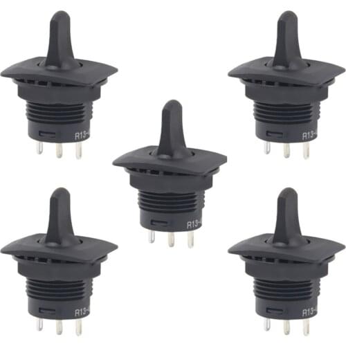 5PCS R13-402I SCI Bilateral Reset Toggle Switch Rocker Toggle Switches